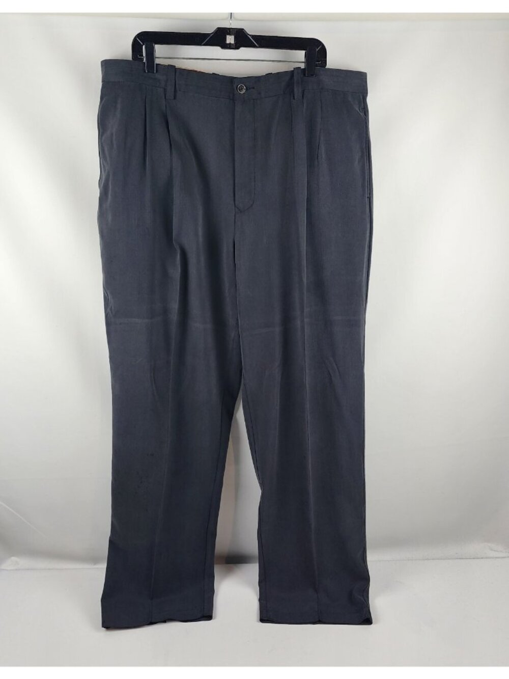 Tommy Bahama Pants Men 40x32 Pleated Front Charcoal Gray Dress  Silk Blend
